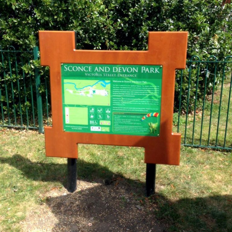 Local authority sign park signage solutions Viewtec signs Nottingham